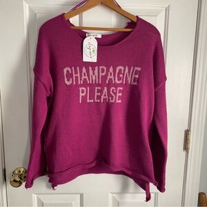 Champagne Please Plum Sweater